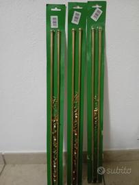 Set n. 4 stecche tende con ganci