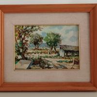 Quadro paesaggio campagna 