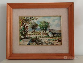Quadro paesaggio campagna 