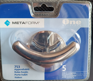 Coppia ganci appendiabiti metaform made in Italy