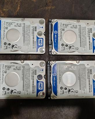 Lotto 4 Hard Disk 2.5 da 500gb Western Digital