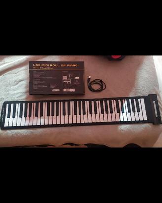 USB MIDI ROLL UP PIANO scatola cavetto no cd