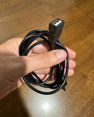 Cavetto nero prolunga 1.5 m , usb-A maschio femmin