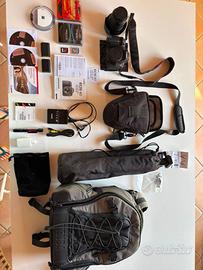 Canon 6D + 24-105mm + zaino + treppiede +accessori