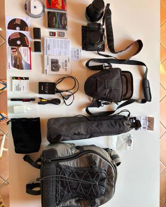 Canon 6D + 24-105mm + zaino + treppiede +accessori