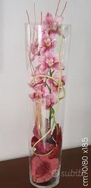 Vaso Sandra Rich Composizione floreale 70cm.