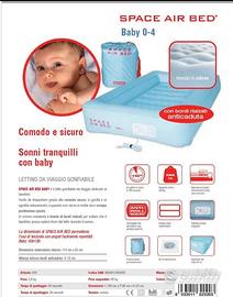 lettino gonfiabile per bambini 