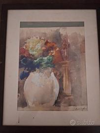 dipinto vaso fiori