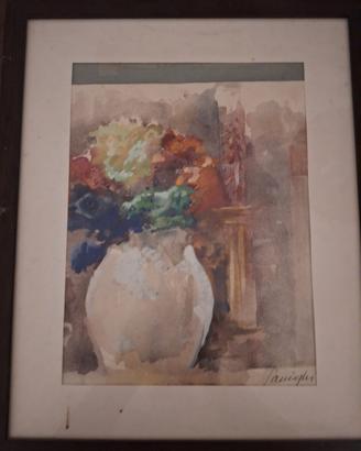 dipinto vaso fiori