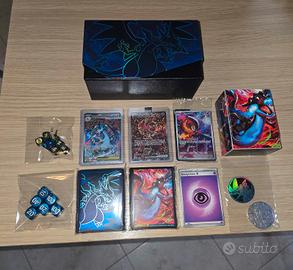 Carte/accessori dei box upc + etb Fiamme spettrali