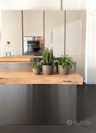 Cucina Laccata e Inox completa con elettrodomestic