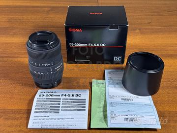 Ottica Sigma 55-200mm F4-5.6 DC Sony