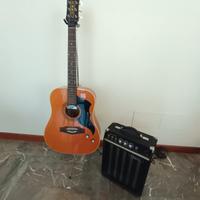 chitarra eko ranger VI amplificata 1978