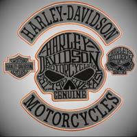 set 5 patch harley davidson 