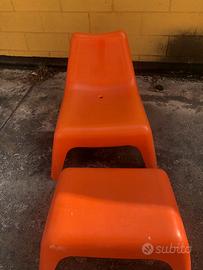 Poltroncina e poggiapiedi