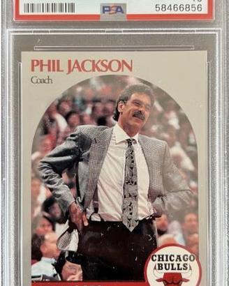 1990 NBA Hoops Phil Jackson #308 PSA 10 nuova