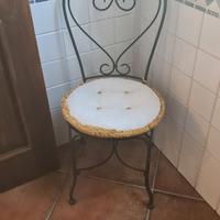 Sedia in ferro battuto