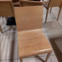 sedia impilabile in legno