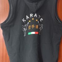 felpa senza maniche con cappuccio .ITAKI taglia 2x