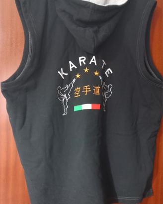 felpa senza maniche con cappuccio .ITAKI taglia 2x