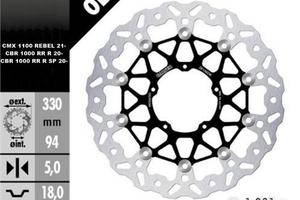 Disco Freno Margherita GALFER per Honda