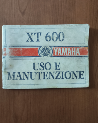 Libretto uso Yamaha XT 600
