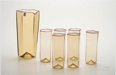 Venini caraffa e bicchieri Murano