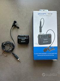 Zoom F2 BT lavalier audio registratore portatile