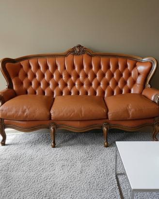 divano vintage marrone