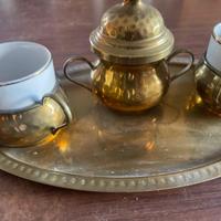 Set tazzine da collezione vero oro
