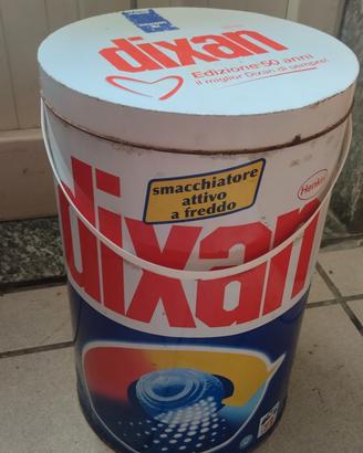 fustino vintage in latta in perfette condizioni 