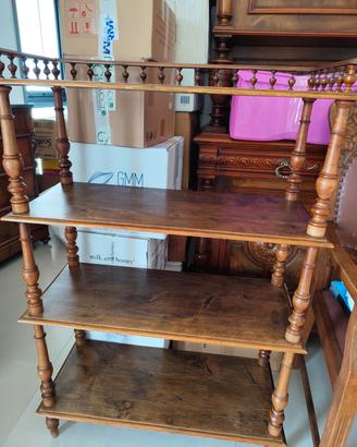 Etagère antica in legno massello