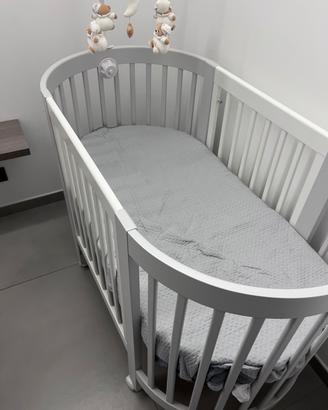 Culla allungabile da tonda a ovale