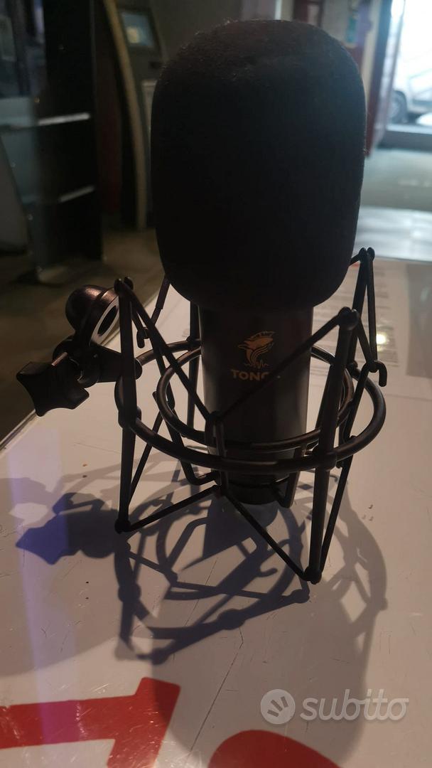 Microfono ASMR TONOR | Doppio Condensatore | Con Interfaccia Audio | Per Podcast E Registrazione