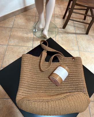 Borsa in rafia naturale