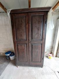 Mobile 2 ante legno massello