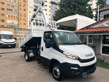 Iveco Daily 35C18h 3.000 ribaltabile e gru