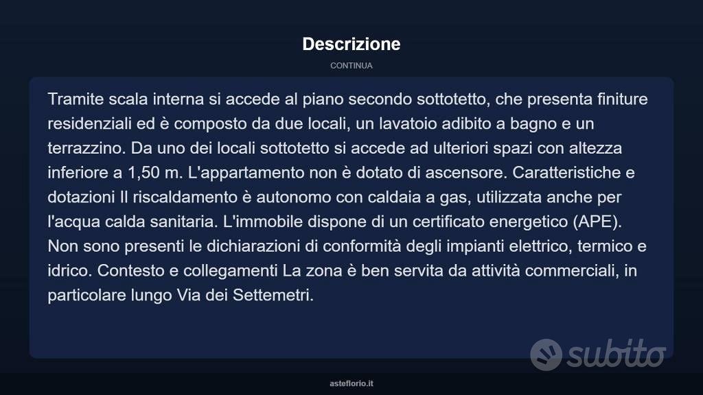 Appartamento – Roma, Casal Morena - Altro