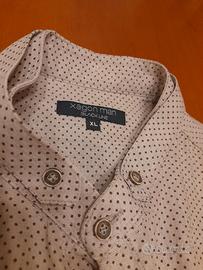 Camicia da uomo beige e puntini marron Xagon Man.