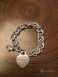 bracciale Tiffany con cuore argento