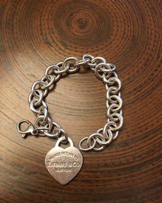 bracciale Tiffany con cuore argento