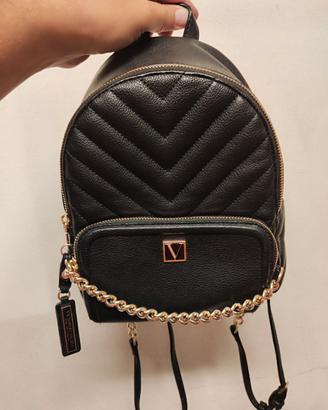 Victoria’s Secret V-Quilt Small City Backpack nero