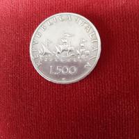 Moneta 500 Lire in argento del 1960