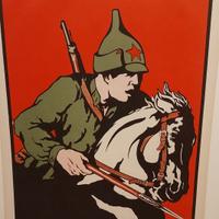 Poster manifesto rivoluzione russa 1917 Cavaliere