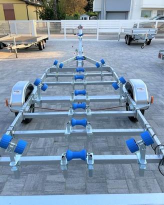 Rimorchio porta barca con meccanica Al-Ko e telaio