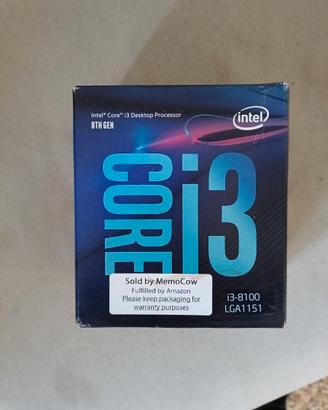Processore Intel Core i3-8100