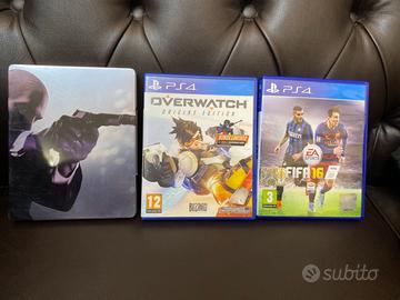 Lotto ps4  ita hitman 2 steelbook fifa16 overwatch