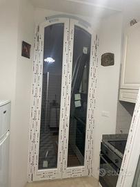 finestra in PVC centinata nuova