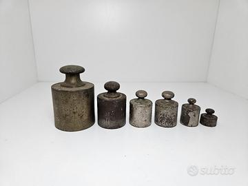 Lotto 6 pesi antichi 