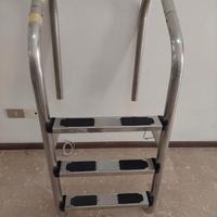 Scaletta per Piscina interrata in acciaio